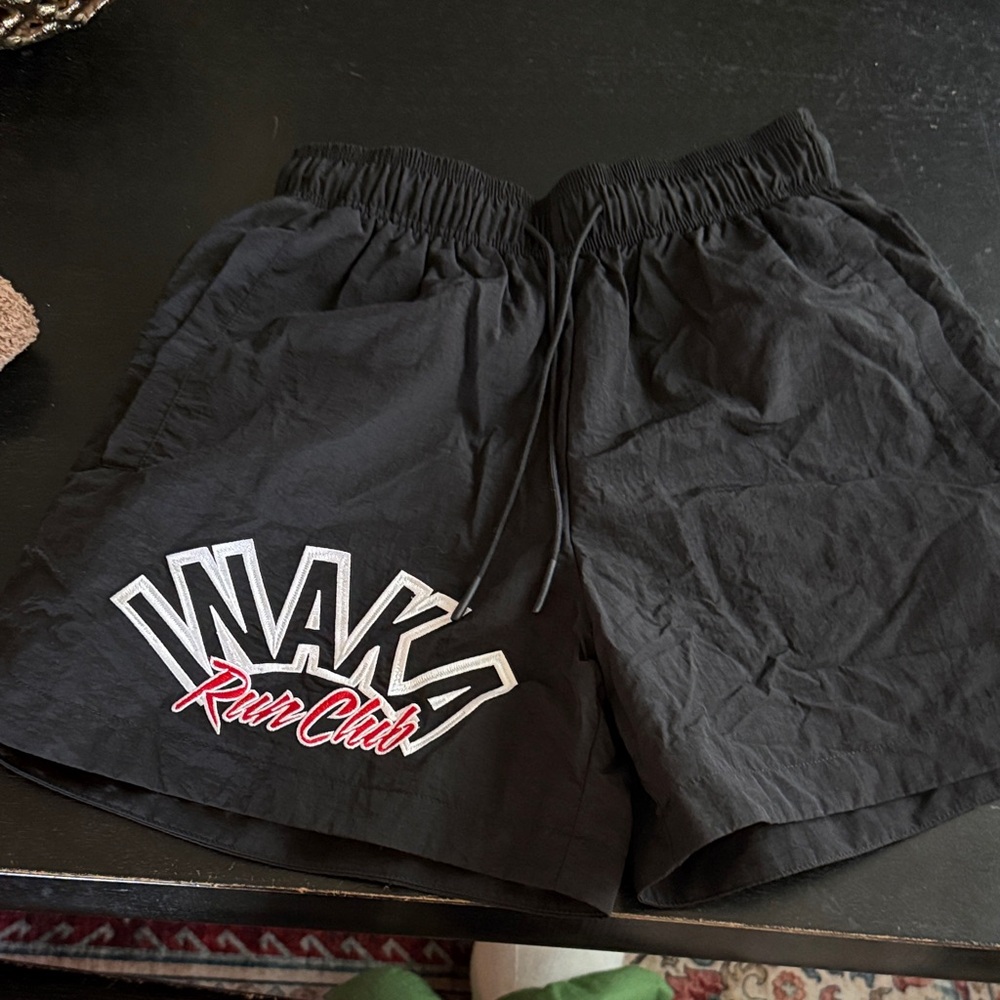 Inaka Black Waka Run Club Shorts